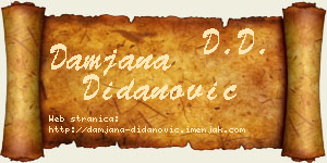 Damjana Didanović vizit kartica